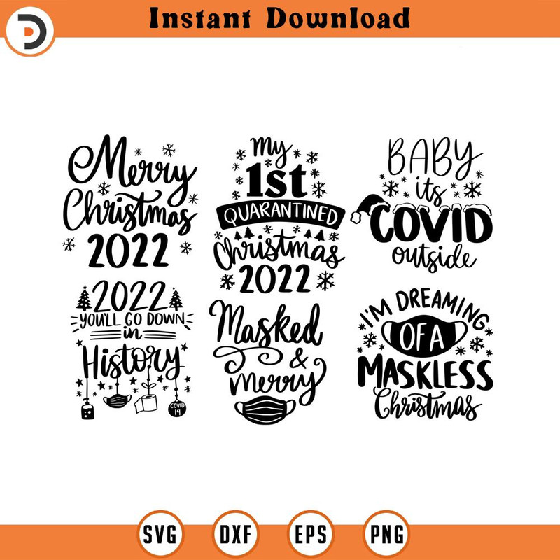 SVG1182-Christmas 2021 SVG Bundle, Quarantine Christmas, COVID Christmas 2021 SVG, Social Distancing Svg, Merry Christmas svg, Cut File for Cricut.jpg