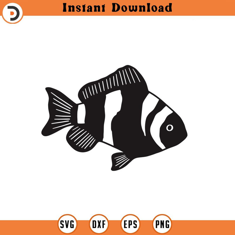 SVG1193-Clown Fish Svg, Fish SVG, Dad Fishing SVG, Father's Day SVG, Dad Shirt svg, Gift for Dad svg, Dad svg, Daddy svg, Father svg,Cut File Cricut.jpg