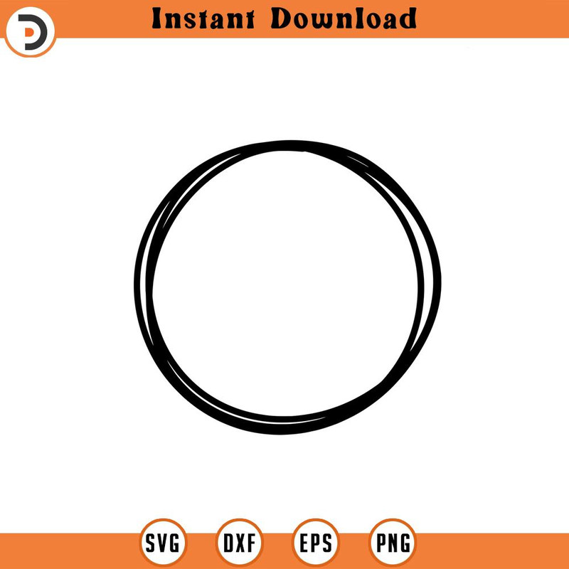 SVG1235-Doodle Circle Svg, Circle SVG, Sketch, Hand-drawn Circle svg, Round svg, Circular Shape, Doodle Svg, Cut Files Cricut, Silhouette.jpg