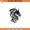 SVG1238-Dragon SVG, Tribal Dragon SVG, Dragon Tattoo svg, Dragon Silhouette, Dragon Vector, Dragon Clipart, Cut File Cricut, Silhouette.jpg