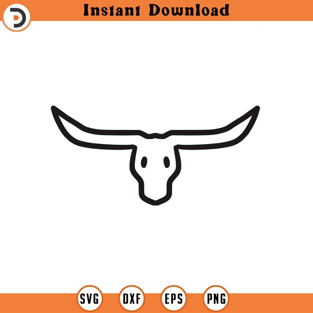 SVG1421-Long Horn Svg, Horn SVG, Doodle Svg , Animal Horn svg, Cow svg, Carabao Svg, Bull Svg, Farm svg, Dairy cow svg, Cut Files for Cricut.jpg