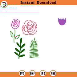 nature svg bundle, floral decoration svg, rose svg, flowers svg, flower bouquet svg, rose floral svg, leaves svg, cricut