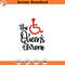SVG1613-The Queen's Throne Svg, Wheelchair Svg, Handicap Svg, Disability Sign Svg, Special Mobility Svg, Queen Svg, Cut files for Cricut,Silhouette.jpg