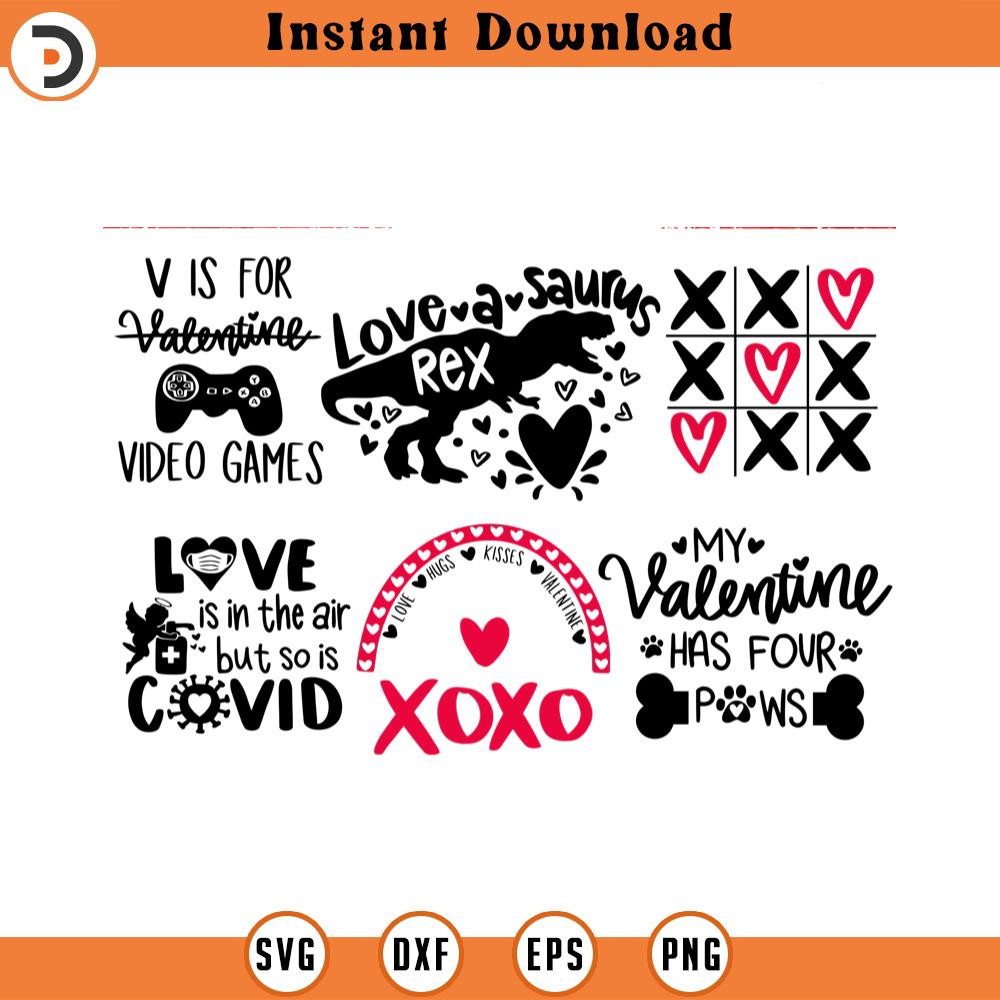 SVG1632-Valentine's Day SVG Bundle, Valentine Shirt svg, Valentine Quotes svg, love svg, Valentines svg, cupid svg, Hand written, Cut File Cricut.jpg