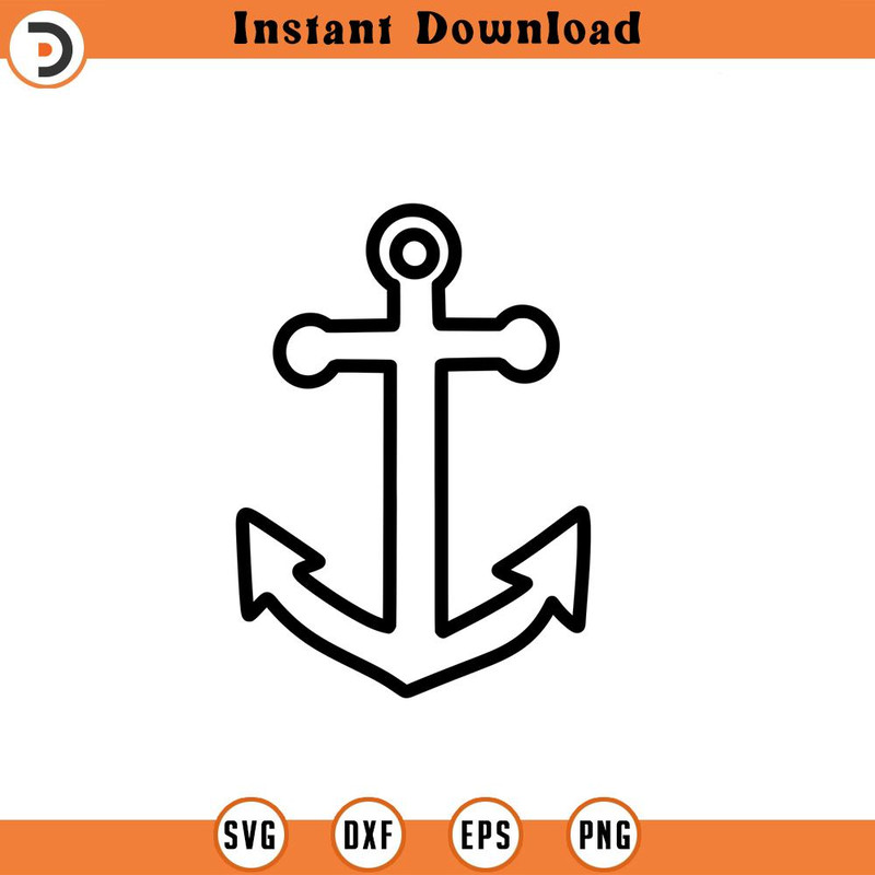 SVG1661-Anchor Outline SVG, Nautical SVG, Marine SVG, Boat Anchor Outline svg, Anchor Outline Clipart, Cricut Cut Files, Silhouette.jpg