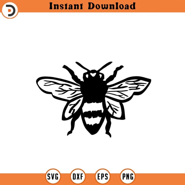SVG1675-Bee Clipart, PNG, Honeybee, Bumblebee, Honey Comb, Iron on Vinyl, Sublimation, Cricut, Silhouette.jpg