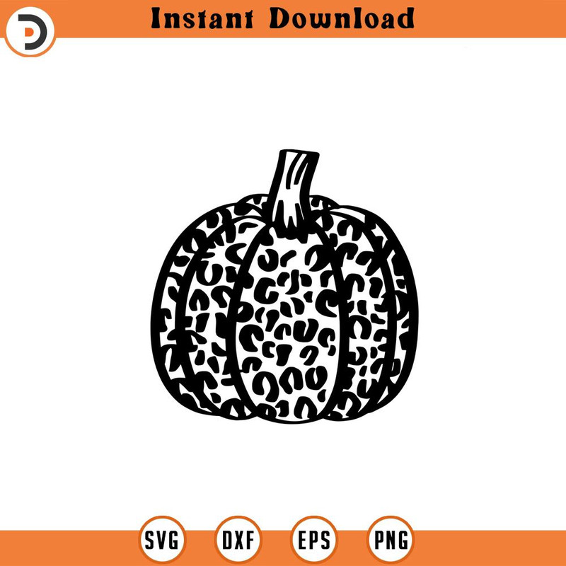 SVG1698-Cheetah Print Pumpkin SVG, Leopard Print Pumpkin, Pumpkin Stencil Svg, Fall Sign svg, Fall SVG, Autumn Svg, Cut File Cricut, Silhouette, PNG.jpg