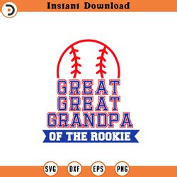 custom order great great grandpa of the rookie baseball birthday svg, birthday, family shirt, rookie of the year ,cut