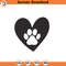 SVG1729-Dog Paw Heart Svg, Dog Svg, Animal Paw Svg, Animal Svg, Dog Paw Print, Paw Heart Svg,Animal Print, Clipart, Cut Files for Cricut, Silhouette.jpg