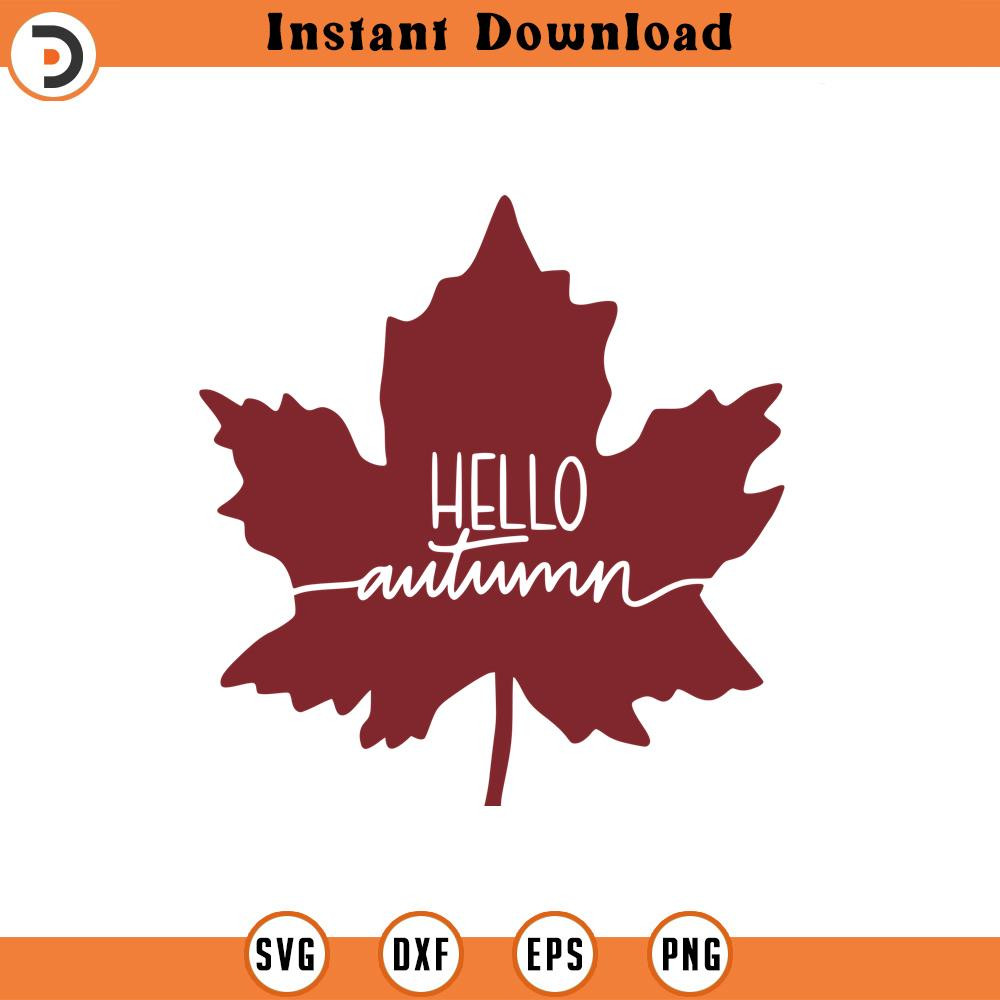 SVG1783-Hello Autumn SVG, Autumn SVG, Fall Svg, Thanksgiving Svg, Autumn Svg Designs, Autumn Sign, Autumn Shirt, Cut File Cricut, Silhouette.jpg