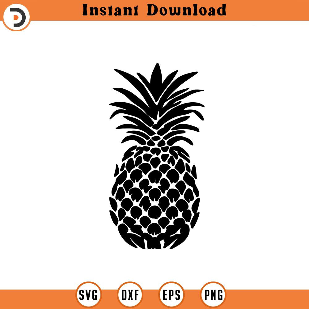 SVG1878-Pineapple SVG, Pineapple, Fruit svg, Clipart, Pineapple Silhouette, Pineapple Clipart, Cut File for Cricut, Silhouette.jpg
