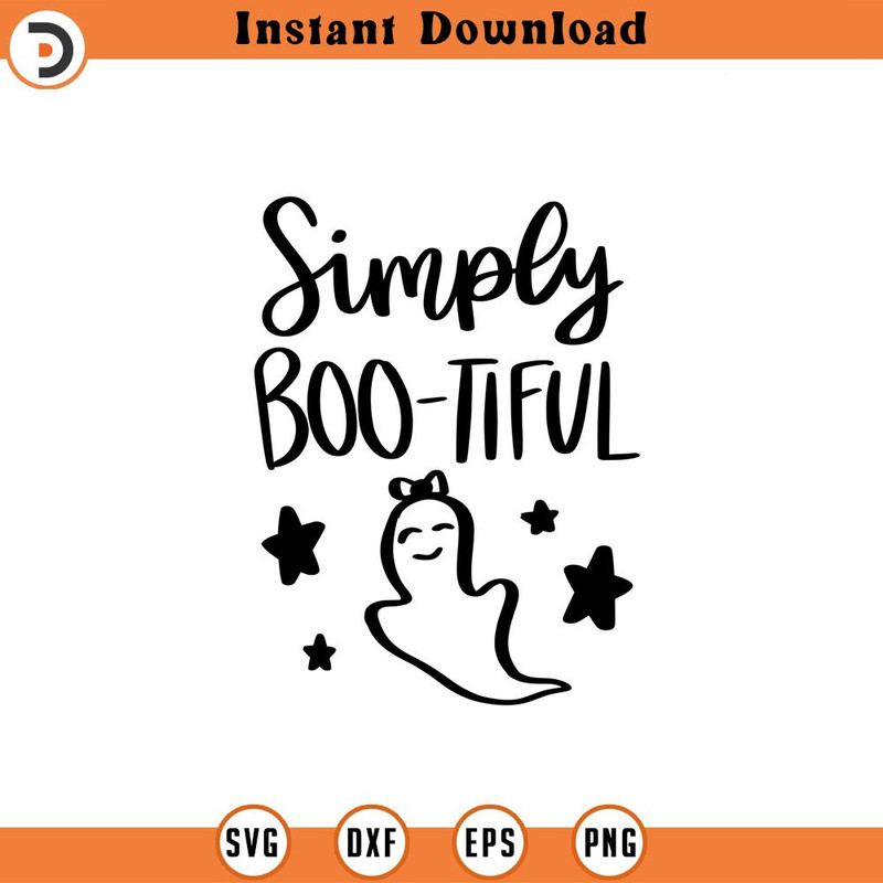 SVG1906-Simply Boo-tiful SVG, Halloween SVG, Halloween Shirt svg, Ghost, Witch Shirt SVG, Halloween Costume Svg, Hand lettered, Cricut Cut Files.jpg