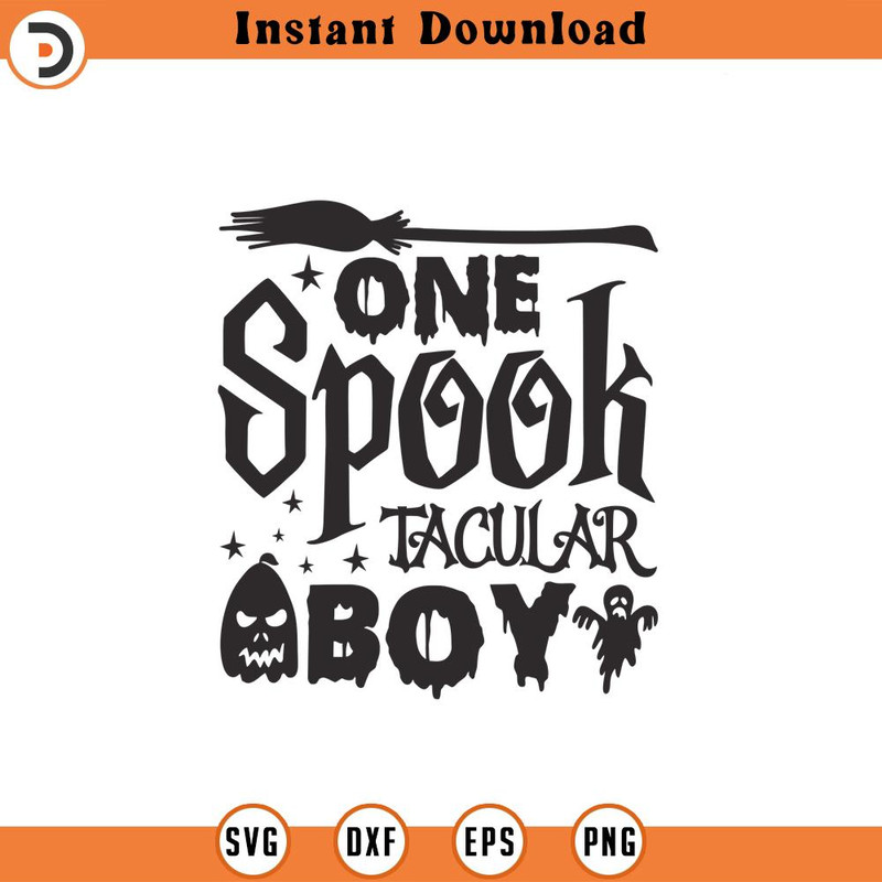 SVG1914-Spooktacular Boy SVG, Cute Halloween SVG, Halloween Shirt svg, Ghost svg, Halloween Quote, Ghost Vibes, Halloween Vibes, Cut Files Cricut.jpg