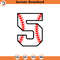 SVG1978-Baseball Number Five Svg, Fifth Birthday Svg, Baseball Five Png, Baseball Mom, Jersey Number Cut File Cricut, Silhouette, Vector.jpg