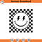 SVG2021-Checkered Happy Face Svg, Lightning Bolt Eyes Svg, Retro Happy Face PNG, Good Vibes Only Cut File Cricut, Silhouette, Png Pdf, Vector.jpg