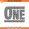SVG2041-Checkered One Svg, One Png, First Birthday, First Bday, One Baby, One Year Old, Racing Mama Cut File Cricut, Silhouette, Png Pdf, Vector.jpg