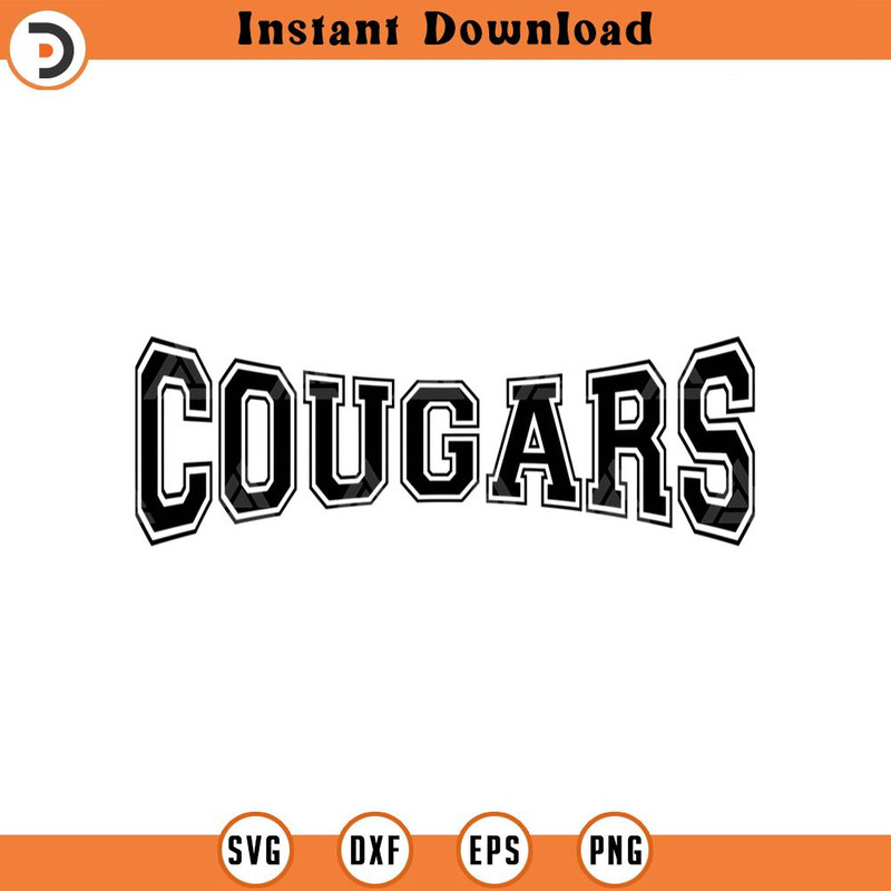 SVG2063-Cougars Svg, Cougars Png, Go Cougars Team Svg, Run Cougars Svg, College Jersey Font, Game Day Cut File Cricut, Png Pdf Eps, Vector, Stencil.jpg