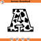 SVG2064-Cow A Letter Monogram Svg, Cow Spots Font Svg, Cow Alphabet Svg, Farmhouse Sign Svg Cut File Cricut, Silhouette, Png Pdf Eps, Vector.jpg