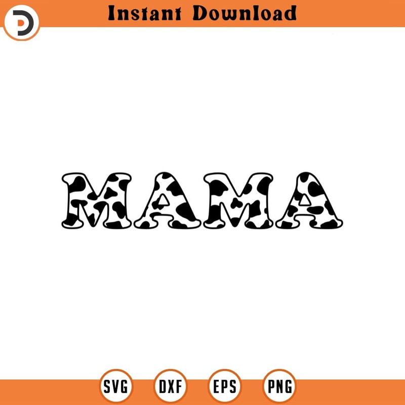 SVG2075-Cow Mama Svg, Cow Print Svg, Momlife Svg, Mother's Day, Ranch Life Svg Cut File Cricut, Png Pdf Eps, Vector, Vinyl, Sticker.jpg