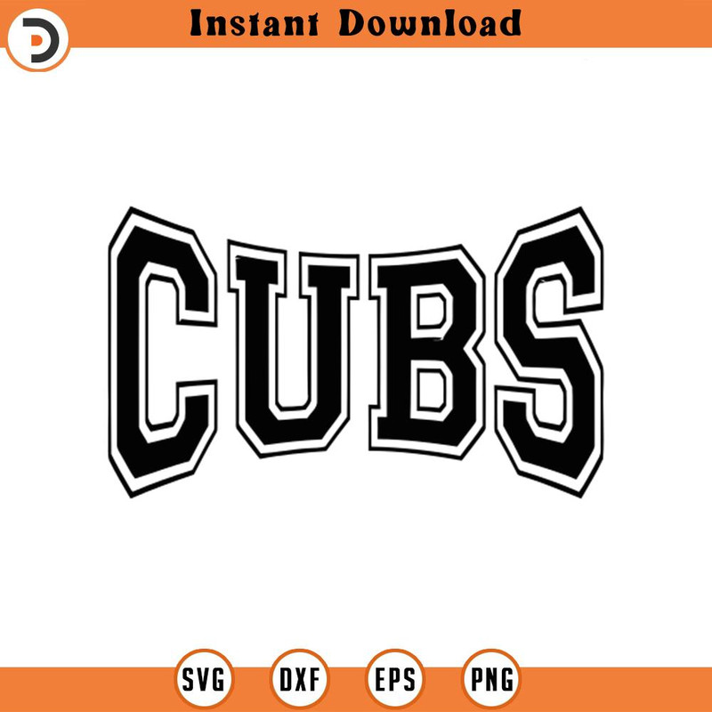 SVG2093-Cubs Svg, Go Cubs Team Svg, Run Cubs Svg, College Jersey Font, Game day Cut File Cricut, Png Pdf Eps, Vector, Stencil.jpg