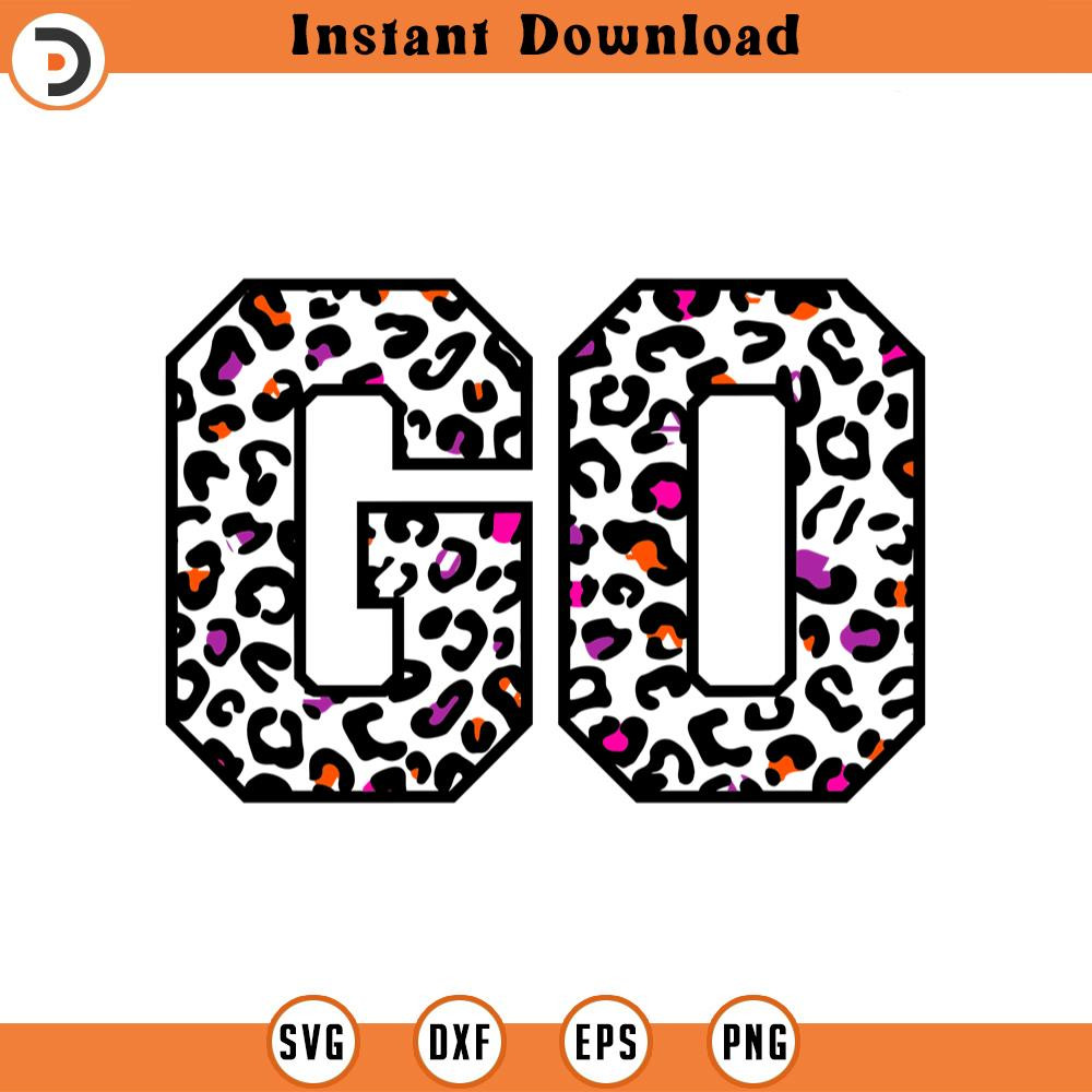 SVG2186-Go Leopard Print Svg, Go Cheerleader Svg, Go Team Svg, Go Cheetah Print, Go T-Shirt Print Cut File Cricut, Png Pdf Eps, Vector, Stencil.jpg