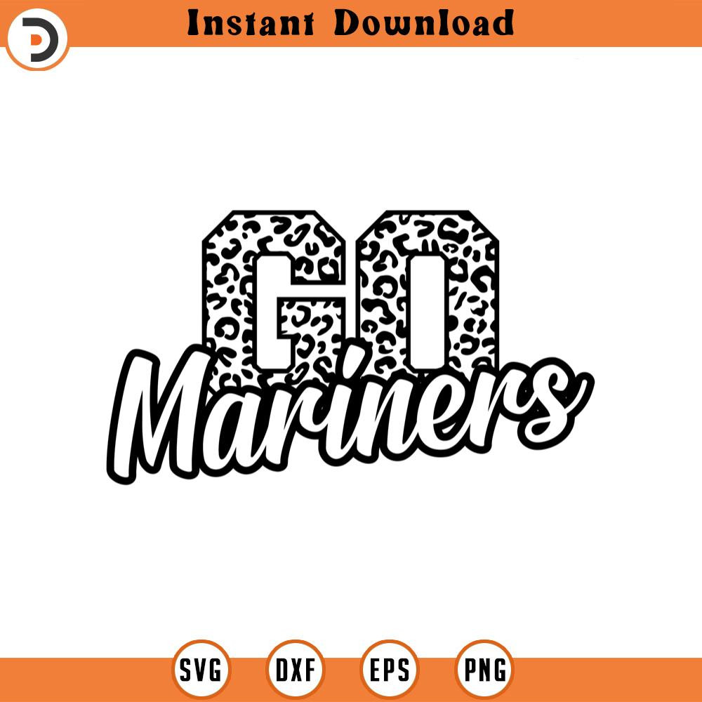 SVG2193-Go Mariners Leopard Svg, Go Mariners Football Svg, Run Mariners Svg, Cheer Mom T-Shirt Cut File Cricut, Png Pdf Eps, Vector, Stencil.jpg