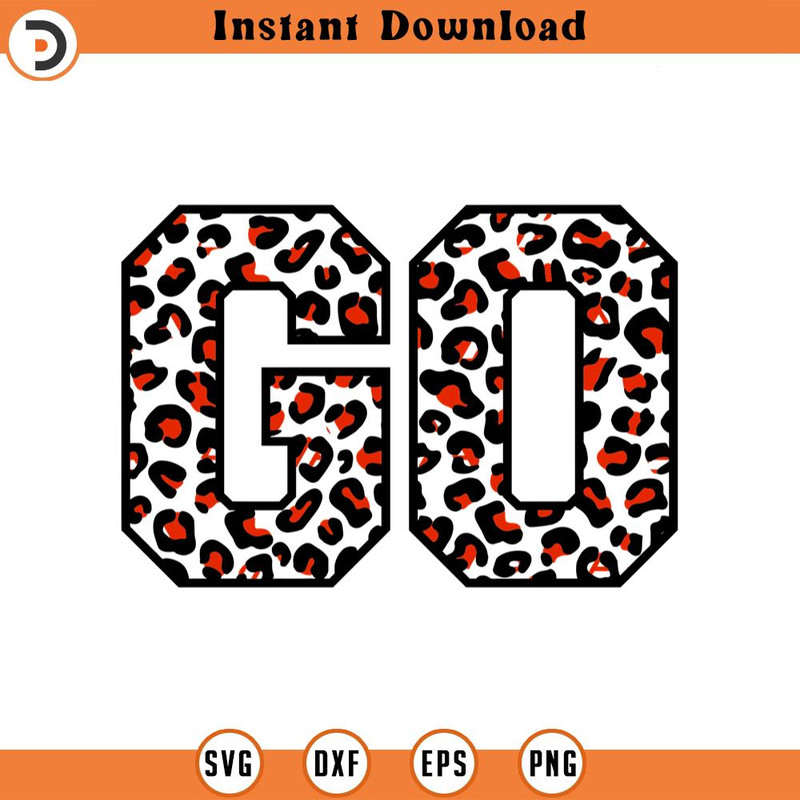 SVG2223-Go Svg, Go Leopard Print Svg, Cheerleader Svg, Cheer Mom T-Shirt, Go Team Svg, Go Cheetah Cut File Cricut, Png Pdf Eps, Vector, Stencil.jpg