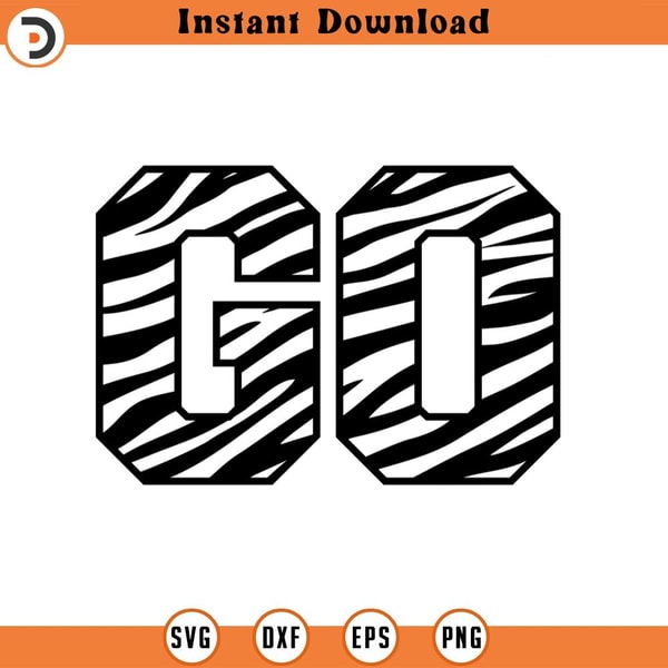 Go Svg Go Svg, Go Zebra Print Svg, Go Cheerleader Svg, Go Animal St | Inspire ...
