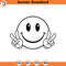 SVG2265-Happy Face Svg, Peace Sign Svg, Happy Face Clipart, Retro Happy Face PNG, Good Vibes Only Cut File Cricut, Silhouette, Png Pdf, Vector.jpg