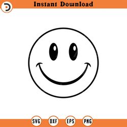 happy face svg, positive vibes, happy face clipart, retro happy face png, good vibes only cut file cricut, silhouette