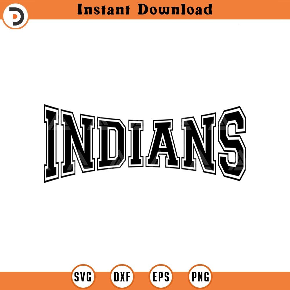 SVG2276-Indians Svg, Go Indians Team Svg, Run Indians Svg, College Jersey Font, Game day vibes Cut File Cricut, Png Pdf Eps, Vector, Stencil.jpg