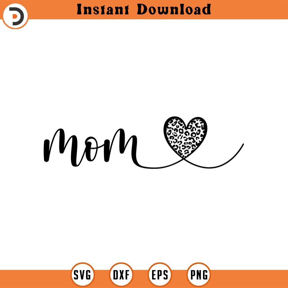 SVG2342-Mama Svg, Mama Leopard Heart Svg, Mother's Day Svg, Mama T-shirt Design, Mom To be Svg Cut File Cricut, Png Pdf, Vector, Vinyl, Sticker.jpg