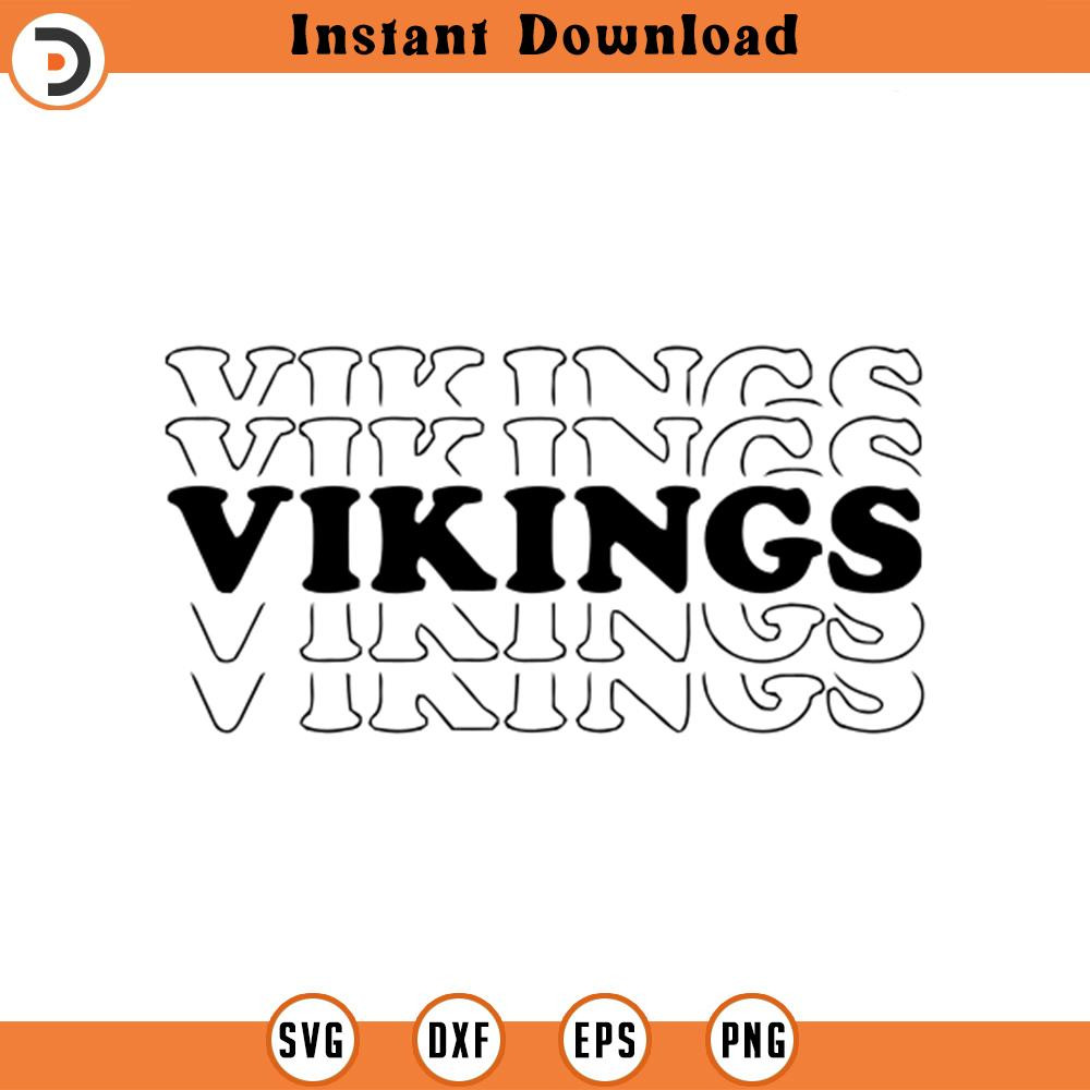 SVG2424-Vikings Stacked Svg, Vikings Layered Svg, Run Vikings Svg, Go Team Svg, Cheer Mom T-Shirt Cut File Cricut, Png Pdf Eps, Vector, Stencil.jpg
