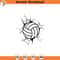 SVG2432-Volleyball Svg, Volleyball Png, Cracked Wall, Smashed Wall, Crashed Wall, Volleyball Ball in the Wall Cut File Cricut, Silhouette, Vector.jpg