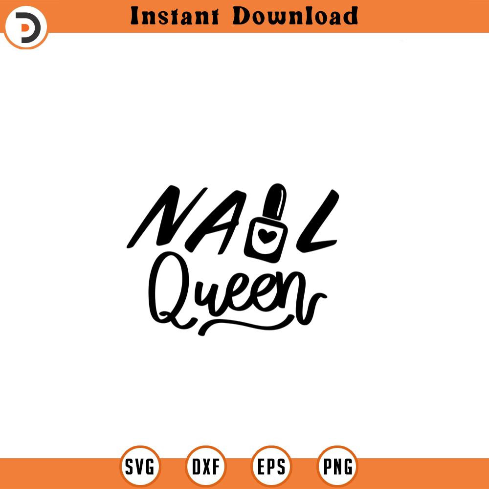 SVG2445-You nailed it svg, Nail art SVG, Girl Hand svg, Nail art Cut file, Nail tech svg,Nail Polish svg, Nail svg, Manicure svg,Fashion svg.jpg