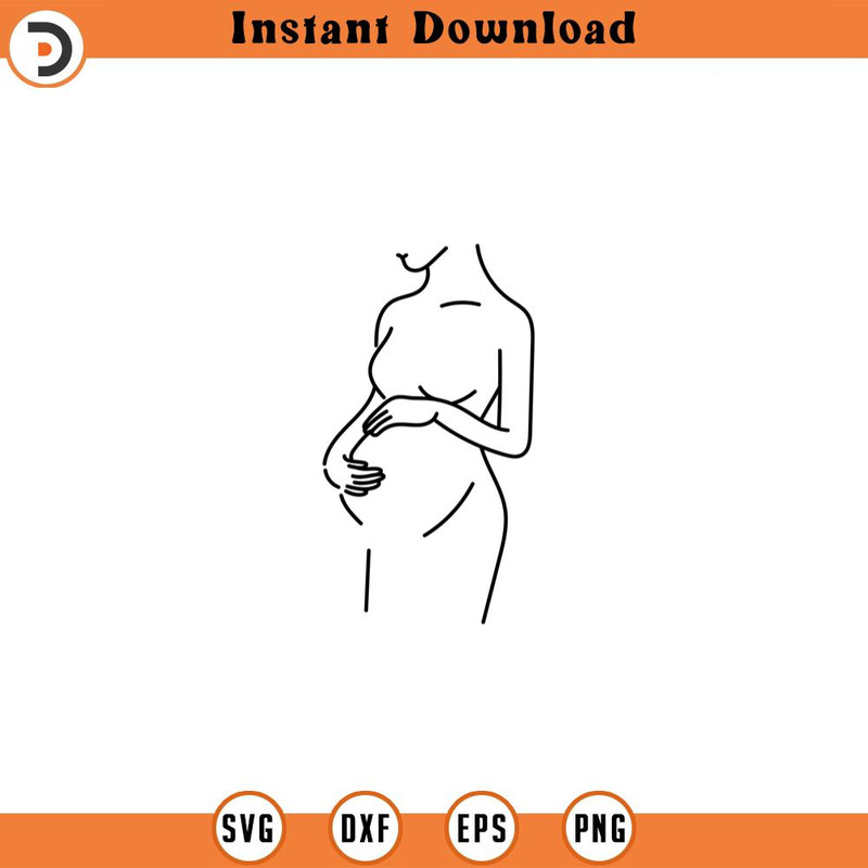 SVG2536- Baby svg Pregnant Woman Plotter File Svg Bundle Line Art Svg Motherhood Cricut Pregnancy Silhouette Mum Download INSTANT DOWNLOAD 36.jpg