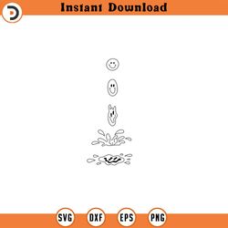 melted face svg bundle melted face shirt groovy face svg svgpdfaiepspngjpgdxf handdrawn clipart cut files cricut