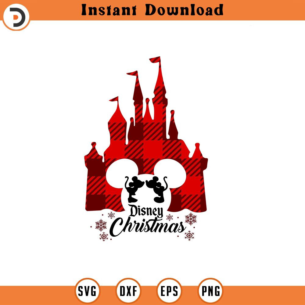 SVG3000-Magic Castle Christmas Svg Png, Christmas Mouse Svg, Magic Mouse, Merry Christmas Svg, Holiday Plaid Svg Png Files For Cricut Sublimation.jpg