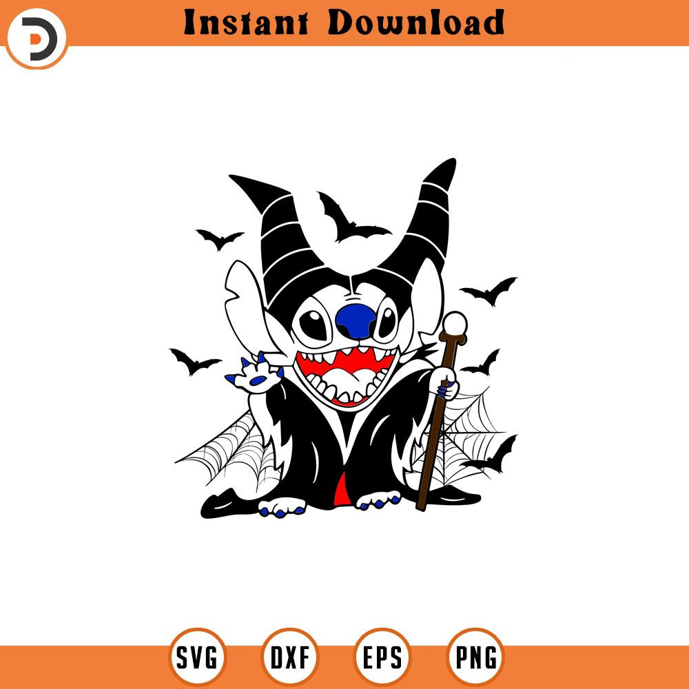 SVG3063-Halloween Costume Svg, Stitch Witch Svg, Halloween Svg, Stitch Halloween Svg, Svg, Png Files For Cricut Sublimation, Layered Cut File.jpg