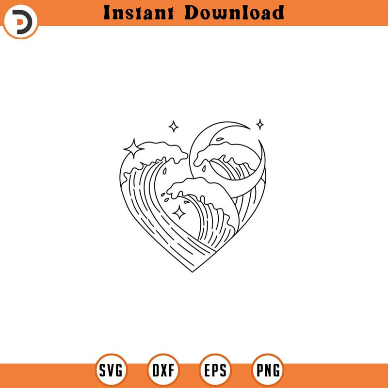 SVG3445- Ocean and moon svg, ocean svg, Life is Better SVG, Beach SVG, Palm Trees Svg, Cricut Svg, quote Dxf, Png, Eps.jpg