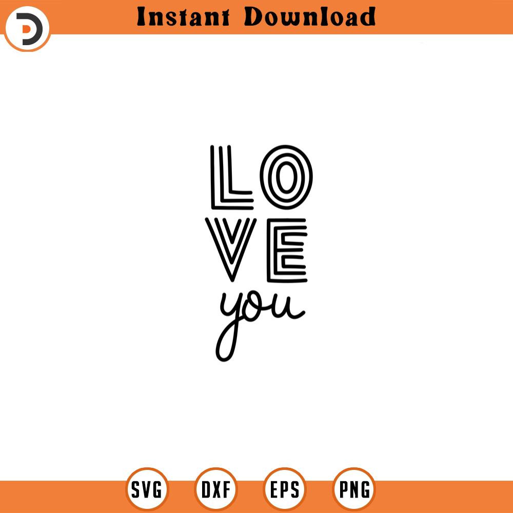SVG3532- love you svg love Svg Self Love Svg Heart SVG Sketch Handdrawn clipart Name Frame svg Cut Files Cricut Silhouette.jpg
