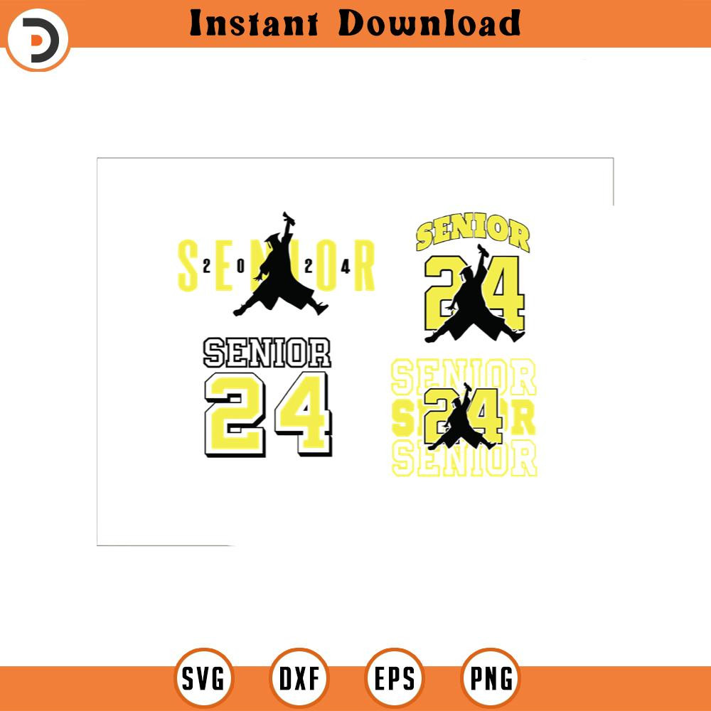 SVG4337-Yellow Air senior, Class of 2024 SVG, Senior 2024 SVG Bundle, 2024 Senior svg, senior shirt svg, senior year high school shirt cut files.jpg
