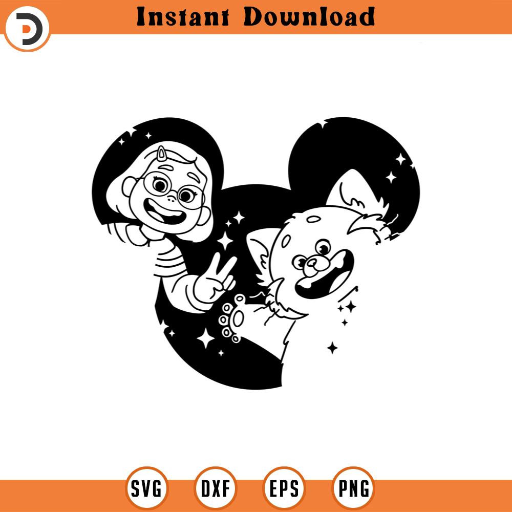 SVG4352-Turning Red Mei lee SVG png clipart red panda , Disneyland ears , cut file cricut outline silhouette.jpg