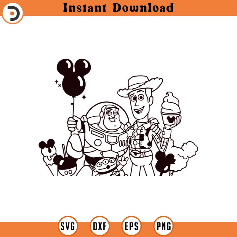 SVG4357-Toy Story snacks SVG , Buzz Lightyear , Woody , alien dxf png clipart , magic , cut file outline silhoutte.jpg