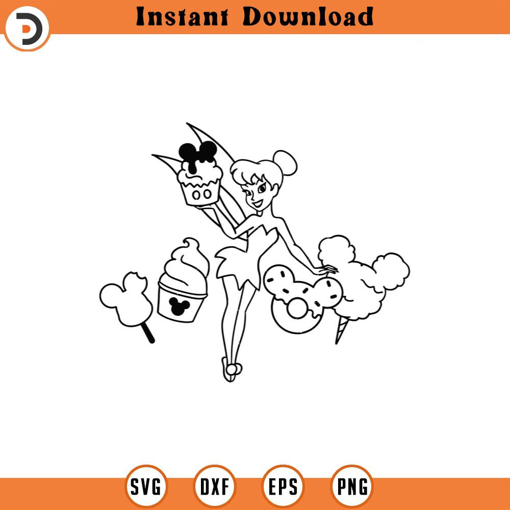 SVG4362-Tinkerbell snacks SVG dxf png clipart , cut file silhouette outline.jpg