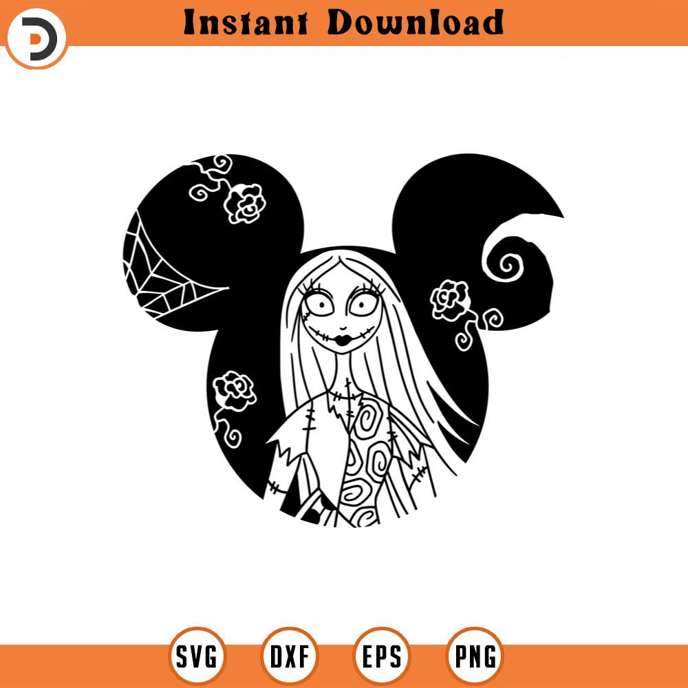 SVG4368-The Nightmare Before Christmas Sally SVG png clipart , Halloween SVG , cut file outline silhouette.jpg