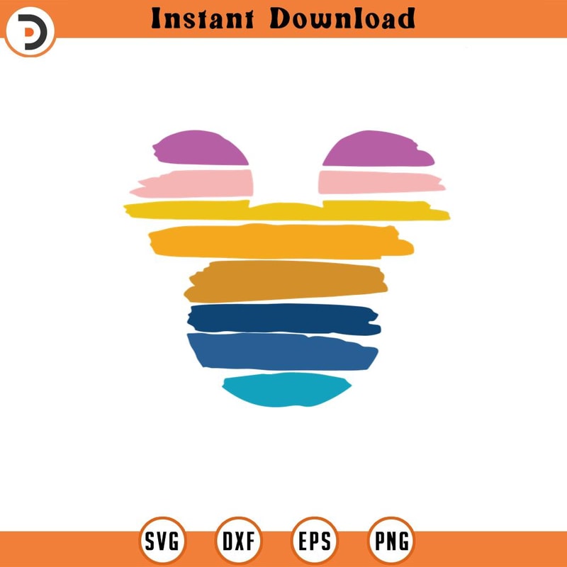 SVG4378-Svg Mickey Mouse silhouette Png,mickey retro, Cartoon character,mickey sunset svg, Cut file Dxf, Cricut,.jpg