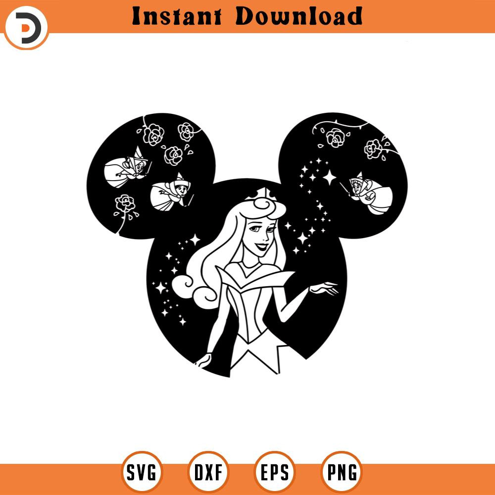 SVG4405-Sleeping Beauty SVG Aurora princess SVG png clipart , disneyland svg ears , cut file cricut silhouette outline.jpg