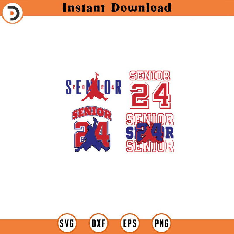 SVG4410-red and navy blue air senior, Class of 2024 SVG, Senior 2024 SVG Bundle, 2024 Senior svg, senior shirt svg, senior year high school shirt.jpg