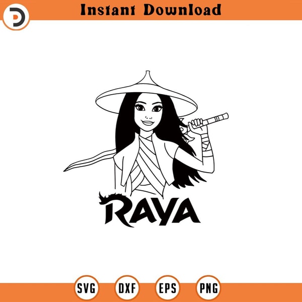 Raya and the last dragon SVG Raya princess png clipart , cut | Inspire ...